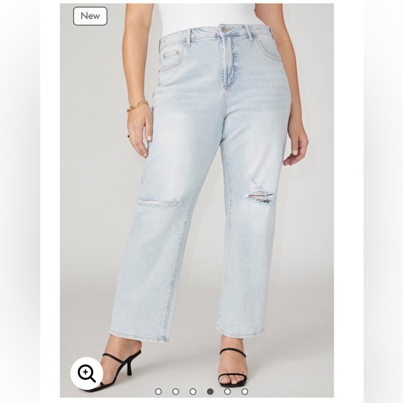 NWT ELOQUII The Naomi Comfort Stretch Straight Jean - Picture 2 of 13